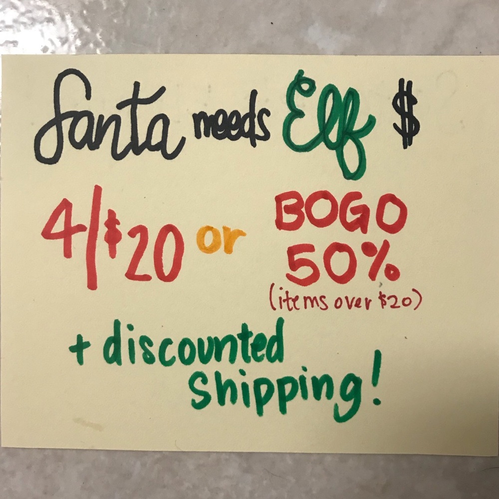 CLOSET SALE!! Santa needs Elf money!